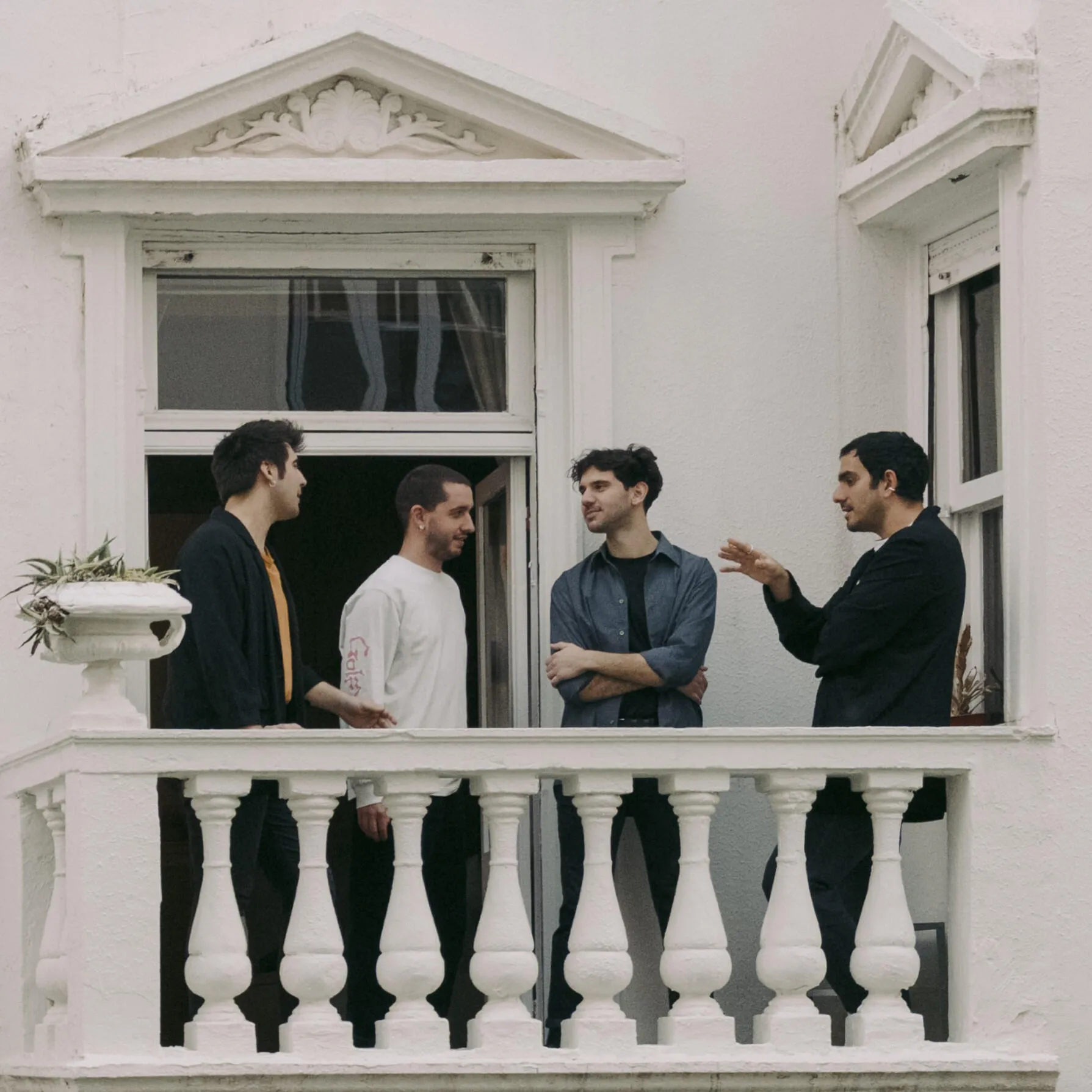 XOAN performing live on stage, Athens